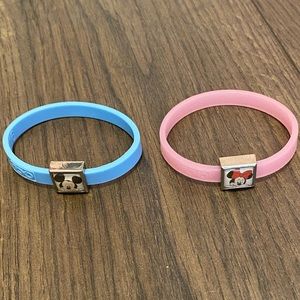 NWOT Mickey and Minnie bracelets